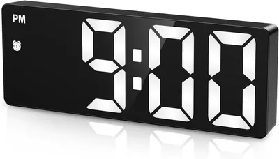 Produktbild von Digitaler LED Wecker mit 6,5 Zoll Großanzeige, Datum, 12/24H, DST, Snooze, 4 Helligkeitsstufen, USB-C & Batteriebetrieb für Schlafzimmer