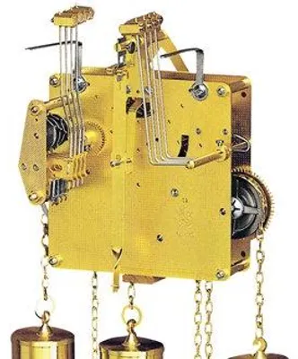 Produktbild von Hermle Standuhrwerk Hermle 451-030, 8-Tage, Pendel 55cm , Schlag auf Gong, Westminster