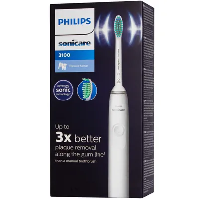 Produktbild von Philips elektrische Zahnbürste Zahnpflege 3100 Series sanfte Reinigung für gesunde Zähne