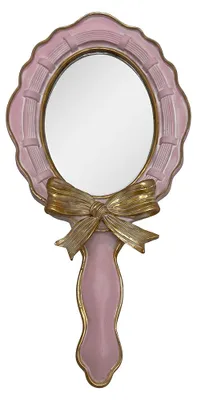 Produktbild von Clayre & Eef Handspiegel Grün Kunststoff