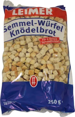 Produktbild von Gebrüder Leimer Semmelwürfel Knödelbrot für sechs Stück 250g