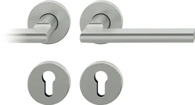 Produktbild von FSB Rosettengarnitur 12 1035 Aluminium 0105 rund PZ DIN links / rechts D/D