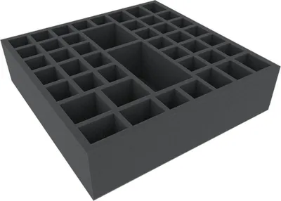 Produktbild von BSMFLP075BO - BSMFLP075BO 290 mm x 290 mm x 75 mm Schaumstoffeinlage für Brettspiele