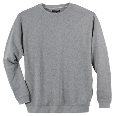 Produktbild von Redfield Sweatshirt hellgrau melange Übergröße
