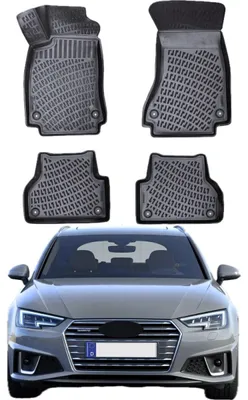 Produktbild von Rizline Gummimatten kompatibel mit Audi A4 B9 Typ 8W 2015–2024 3D Autofußmatten