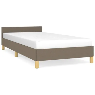 Produktbild von Bettgestell ohne Matratze Taupe 100x200 cm Stoff
