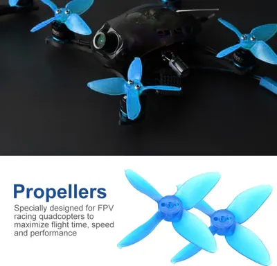 Zdjęcie produktu dla 6 par 2-calowych 4-łopatowych śmigieł CW CCW Akcesoria do quadkopterów wyścigowych FPV RC Multicopter