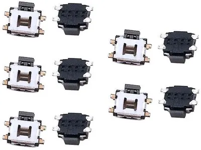 Image de Bouton d'éjection pour PS4, lot de 10, couleur noire, en plastique