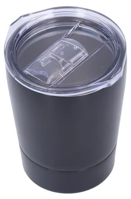 Produktbild von 260 ml Kaffeetasse, Edelstahlbecher, isoliertes Wasser für Outdoor-Reisen, Büro, Schwarz