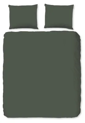 Produktbild von Pure Bettwäsche "Uni" - Grün - (200x220 cm) - 100 % Polyester