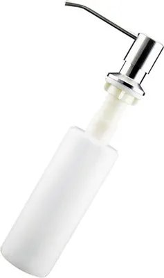 Zdjęcie produktu dla Dozownik mydła w plastikowej butelce z głowicą pompy ze stali nierdzewnej 304 do zlewu kuchennego Srebrna głowica pompy