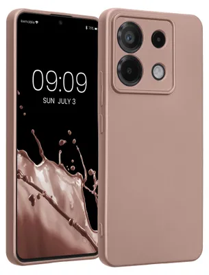 Produktbild von kwmobile Handyhülle für Xiaomi Redmi Note 13 Pro 5G / Poco X6 5G Hülle - weiche Silikon Case metallisch schimmernd - Schutzhülle Cover - Metallic