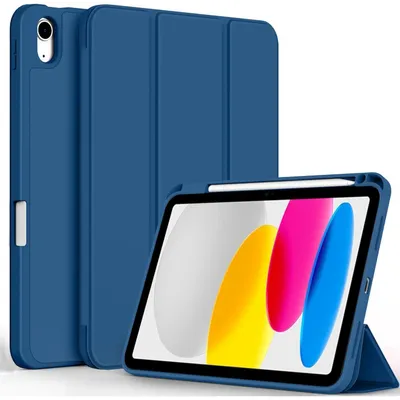 Obrázok produktu pre Ochranné puzdro pre iPad 10. generácie/11. generácie, 10,9 palca, s držiakom na stylus, farba: námorná modrá