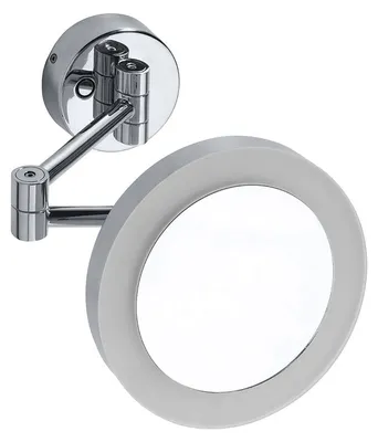 Immagine prodotto di Specchio cosmetico con illuminazione a LED, diametro 200 mm, finitura cromata