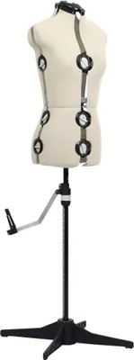 Produktbild von vidaXL Schneiderpuppe Verstellbar Weiblich Creme S Größe 33-40