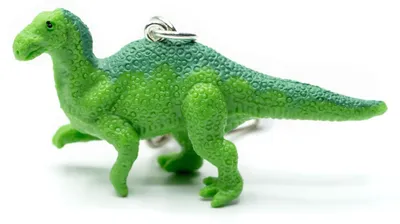 Produktbild von Iguanodon Schlüsselanhänger Anhänger Schlüsselring Leguanzahn Dino Saurier grün