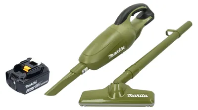Immagine prodotto di Aspiratore a batteria Makita DCL 180 MO 18 V 0,65 l serie Olive Outdoor Adventure + 1x batteria ricaricabile 4,0 Ah - senza caricabatterie
