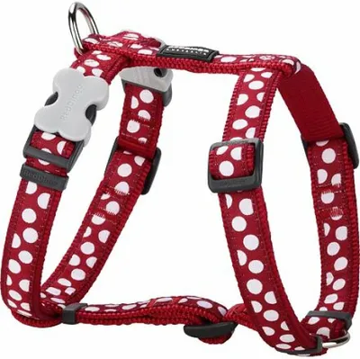Produktbild von Hundegeschirr Red Dingo Style Rot Punkte 30-48 cm