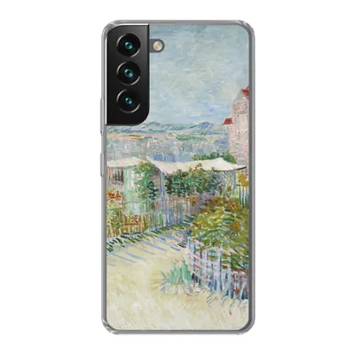Produktbild von MuchoWow® Handyhülle Schutzhülle Hülle für Samsung Galaxy S22 Montmartre: hinter der Mühle von Galette - Vincent van Gogh Silikon Softcase Handy Hülle - Mobiltelefonhülle