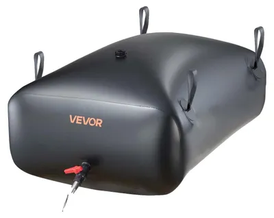 Obrázok produktu pre VEVOR 330L/87,17 galónový zásobník na vodu, nádrž na vodu pre obytné vozidlá, skladacia nádrž na vodu z 1000D PVC, ohňovzdorná, kempingová, núdzová