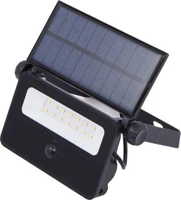 Produktbild von Lindby LED-Solar-Wandleuchte Rikard, schwarz, Edelstahl