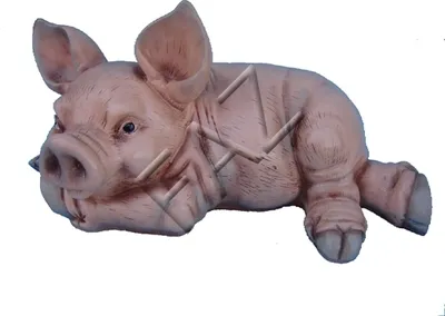 Produktbild von Design Schwein Figur Garten Statue Skulptur Figuren Skulpturen Dekoration c374