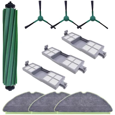 Produktbild von VERCO Ersatzteile Set für iRobot Roomba 205 10tlg Zubehör Bürsten Filter Wischtücher