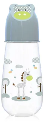 Produktbild von Baby Care Babyflasche 125 ml, Motivdeckel, Silikonsauger der Größe 0+, ab Geburt grün