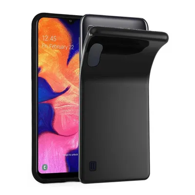Zdjęcie produktu dla Etui Cadorabo do Samsung Galaxy A10 w kolorze CZARNYM wykonane z elastycznego silikonowego etui TPU Ultra Slim Soft Back Cover Case Bumper