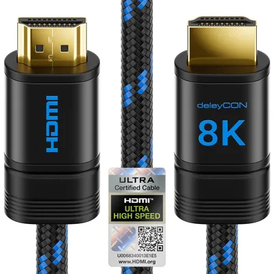 Produktbild von deleyCON 3,0m 8K HDMI 2.1b Kabel 48G Ultra Highspeed