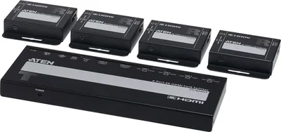 Produktbild von ATEN VS1824KIT 4-Port 4K HDMI Cat6 Splitter mit 4 Empfänger