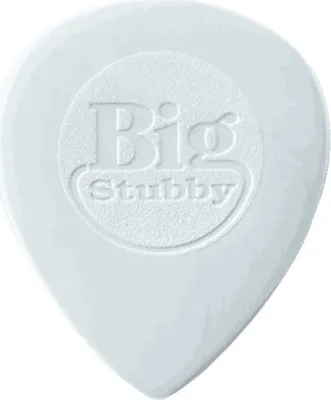 Produktbild von 24x Dunlop Nylon Big Stubby Plektren - 1,00 mm - hellgrau