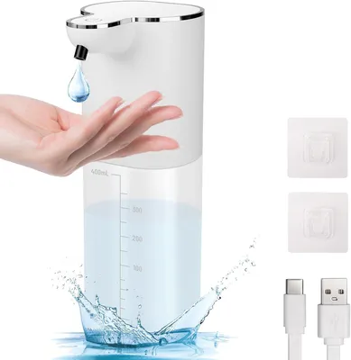 Produktbild von Sensor-Seifenspender, Seifenspender Automatisch, 400ml Schaumseifenspender, berührungslos, Tisch-/Wandmontage, für Küche Bad