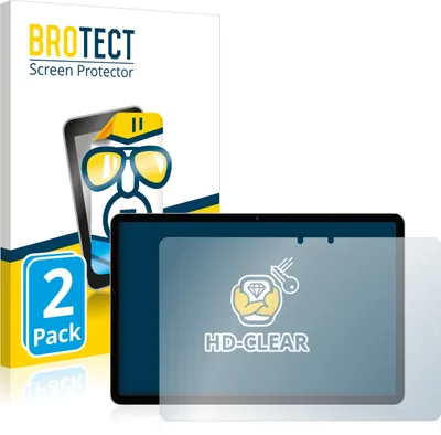 Produktbild von 2x Für Samsung Galaxy Tab S7 WiFi 2020 (im Querformat) Schutzfolie BROTECT Displayschutz Display Schutz Folie Klar Transparent