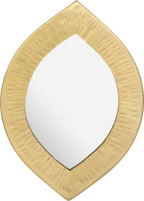 Produktbild von Wandspiegel ROMY mit quadratischem goldfarbenem Metallrahmen, 18 x 18 cm