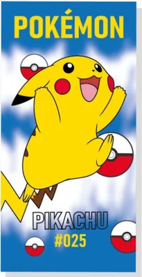 Produktbild von FARO Pokémon Pikachu Handtuch Baumwolle - Frottee, 70/140 cm
