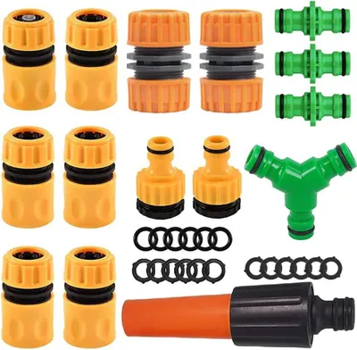 Produktbild von Gartenschlauch Anschluss Schlauchverbinder 1/2 Zoll Set 33 Stück Schlauchanschluss 1/2 Zoll Schlauchverbinder Anschluss Schlauchkupplung Kupplung