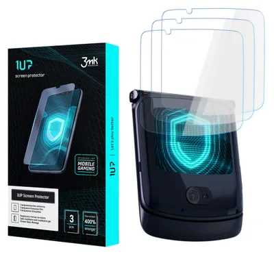 Produktbild von 3mk Display Schutzfolie 1UP für Motorola RAZR 5G (Front) transparent Gaming (3 Stück)