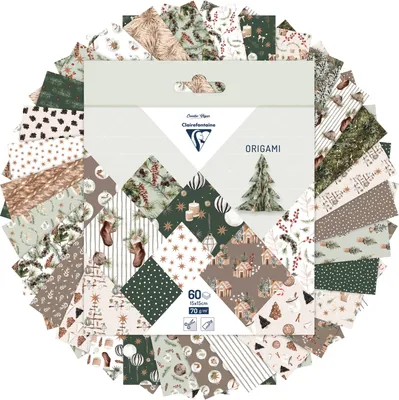 Immagine prodotto di Carta Sadaů Clairefontaine Origami Accogliente Natale 60 elencoů