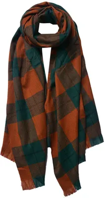 Produktbild von Juleeze JZSC0772GR Schal Damen Muster Grün 70x180 cm