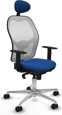 Image de Chaise de bureau avec appui-tête Jorquera Piqueras y Crespo 1D086N1 Bleu