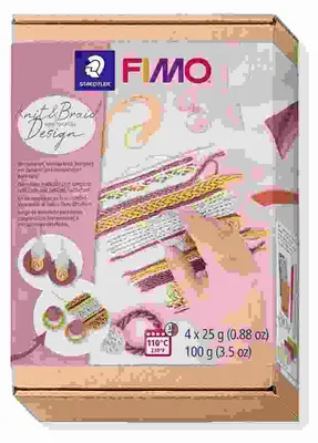 Zdjęcie produktu dla Staedtler FIMO 8025 HTC6, Glinka do modelowania, Wielobarwny, Dorosły, Chłopak, dziewczyna, 4 kol., 110 °C
