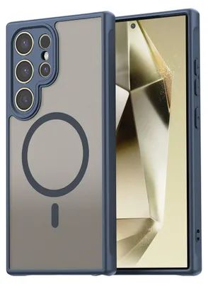 Produktbild von Techsuit – HaloFrost II MagSafe Schutzhülle für Samsung Galaxy S24 Ultra – dunkelblau