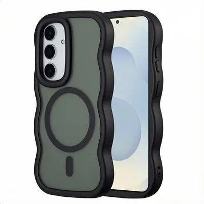 Image de Selencia Wavy Backcover avec MagSafe pour Samsung Galaxy S25 / S24 - Noir