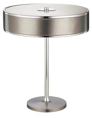 Zdjęcie produktu dla Lampa stołowa JAZZ srebrno-biała 2xE14x15W metal wym:47x35x35cm IP20 Jupiter