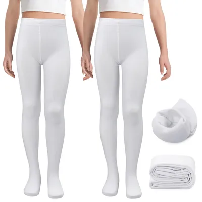 Image de Solidchoice - Ensemble de 2 leggings doublés en polaire pour filles