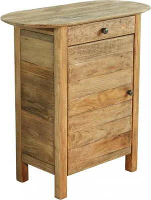 Produktbild von Holz-Nachttisch mit Tür und Schublade Farran