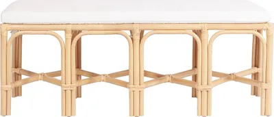 Produktbild von Bank aus Rattan - Natur - LUMANIO