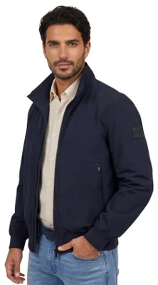 Produktbild von Dunkelblaue Windjacke BOSS Orange Opens Sommerjacke mit doppeltem Reißverschluss