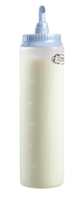Image de Doseur à pâte Bestron avec échelle graduée, d'une capacité de 700 ml, pour crêpes, poffertjes, pancakes, gaufres, muffins ou pâte à beignets, couleur : bleu